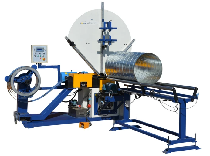 Hvac Sheet Metal Duct Round Spiral Tube Former Machine